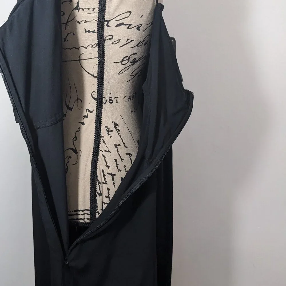 NWT J Crew BI596 Kauai Tie-Strap Mini Dress Black Plus Size 24
